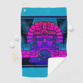 Serviette De Golf Pharaon Synthwave (En situation)