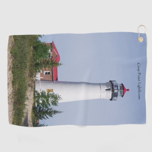 Serviette De Golf Phare de Crisp Point & construction d'une serviett (Horizontal)