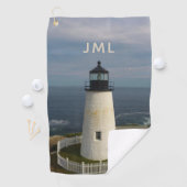 Serviette De Golf Phare de Pemaquid (En situation)