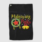 Serviette De Golf Philippines Noël philippin Joyeux Noël (Devant)