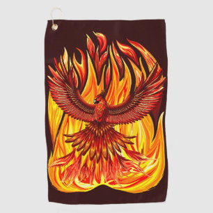 Serviette De Golf Phoenix mythologique immortelle Créature