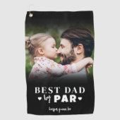Serviette De Golf Photo Best Papa By Par Par (Devant)