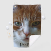 Serviette De Golf Photo Cat (En situation)