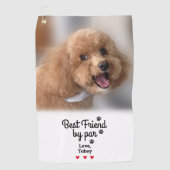 Serviette De Golf Photo Chien Meilleur Ami Par Par Fun BFF Funny Mod (Devant)