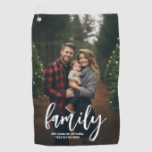 Serviette De Golf Photo complète - Texte de la famille de scripts ve (Devant)