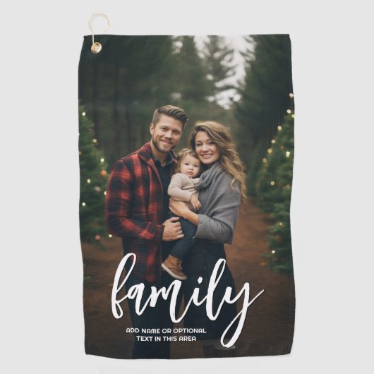 Serviette De Golf Photo complète - Texte de la famille de scripts ve (Devant)