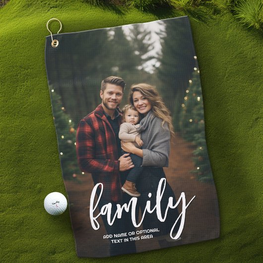 Serviette De Golf Photo complète - Texte de la famille de scripts ve