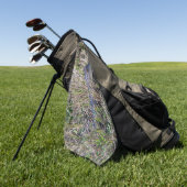 Serviette De Golf Photo de faune d'un bébé alligator mignon dans de (Vert)