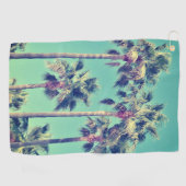 Serviette De Golf Photo de palmiers tropicaux (Horizontal)