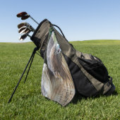 Serviette De Golf Photo de rapace Buse à queue rousse (Vert)