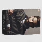 Serviette De Golf Photo du père (Horizontal)