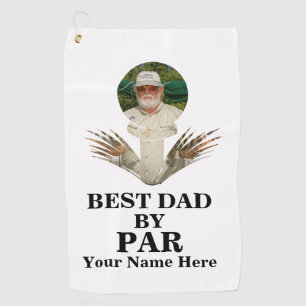 Serviette De Golf Photo en forme de balle de golf personnalisée Meil