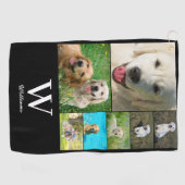 Serviette De Golf Photo Monogramme 7 (Horizontal)