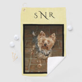 Serviette De Golf Photo monographique personnalisée pour animal de c (En situation)