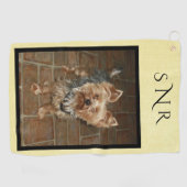 Serviette De Golf Photo monographique personnalisée pour animal de c (Horizontal)