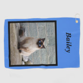Serviette De Golf Photo monographique personnalisée pour animal de c (Horizontal)