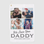 Serviette De Golf Photo papa personnalisée (Devant)