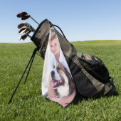 Serviette De Golf Photo personnalisée (Vert)