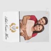 Serviette de golf photo personnalisée (Horizontal)