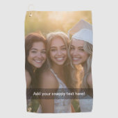 Serviette De Golf Photo personnalisée avec votre propre mème Convers (Devant)