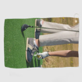 Serviette de golf photo personnalisée - Conception (Horizontal)