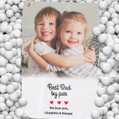 Serviette De Golf Photo personnalisée Meilleur Papa Par Fête des pèr