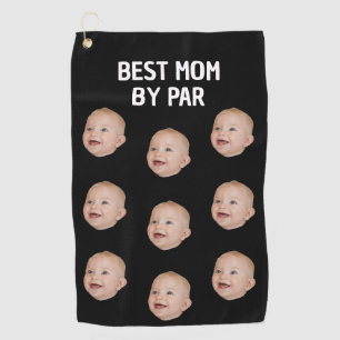 Serviette De Golf Photo Personnalisée Meilleure Maman Par Par Enfant