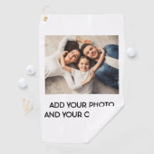 Serviette De Golf Photo personnalisée moderne ou logo Équipe Logo Go (En situation)