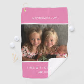 Serviette de golf Photo personnelle et Texte (En situation)