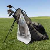 Serviette De Golf Photo PET ✨ Lovely Custom (Vert)