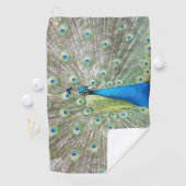 Serviette De Golf Photo Plumage Peacock bleu (En situation)