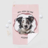 Serviette De Golf Photo rose moderne chien animal de compagnie Best  (En situation)