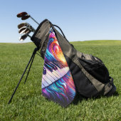 Serviette De Golf Piano Art (Vert)