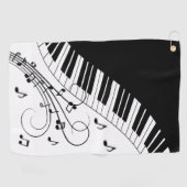 Serviette De Golf Piano Keyboard Music Design (Horizontal)