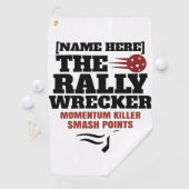 Serviette De Golf Pickleball Personalized Name The Rally Wrecker (En situation)