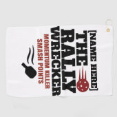 Serviette De Golf Pickleball Personalized Name The Rally Wrecker (Horizontal)