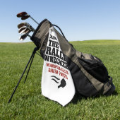 Serviette De Golf Pickleball Personalized Name The Rally Wrecker (Vert)