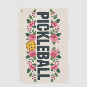 Serviette De Golf Pickleball Tropical Graphic Vacation Sport Serviet