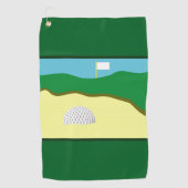 SERVIETTE DE GOLF PIÈCE DE BUNKER (Devant)