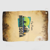 Serviette De Golf PIÈCE EN T je suis le Minnesota (Horizontal)