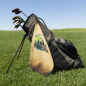 Serviette De Golf PIÈCE EN T je suis le Minnesota (Vert)