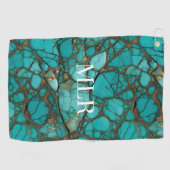 Serviette De Golf Pierres turquoise (Horizontal)