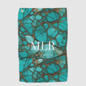 Serviette De Golf Pierres turquoise (Devant)