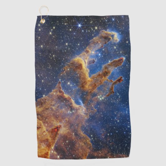 Serviette De Golf Piliers de création Aigle Nebula Webb Telescope (Devant)