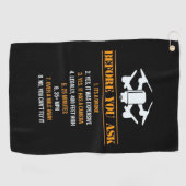 Serviette De Golf Pilote de Before You Ask (Horizontal)