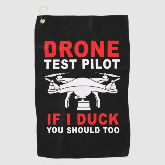 Serviette De Golf Pilote d'essai de drone (Devant)