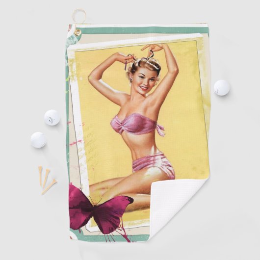 Serviette De Golf Pin (En situation)