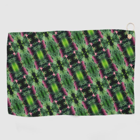 Serviette De Golf Pinecones miniatures - Gros plan sur Motif Abstrai (Horizontal)