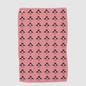 Serviette De Golf Pingouin Coeur mignon (Devant)