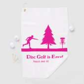 Serviette De Golf Pink Funny Disc Golf Putting avec arbre obstacle (En situation)